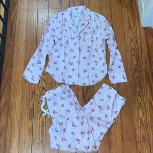 Victoria’s Secret Light Pink Fox Pajama Set